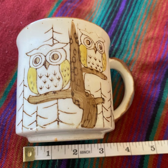VTG. Speckled Stoneware unmarked Owl Mug! - Picture 9 of 10
